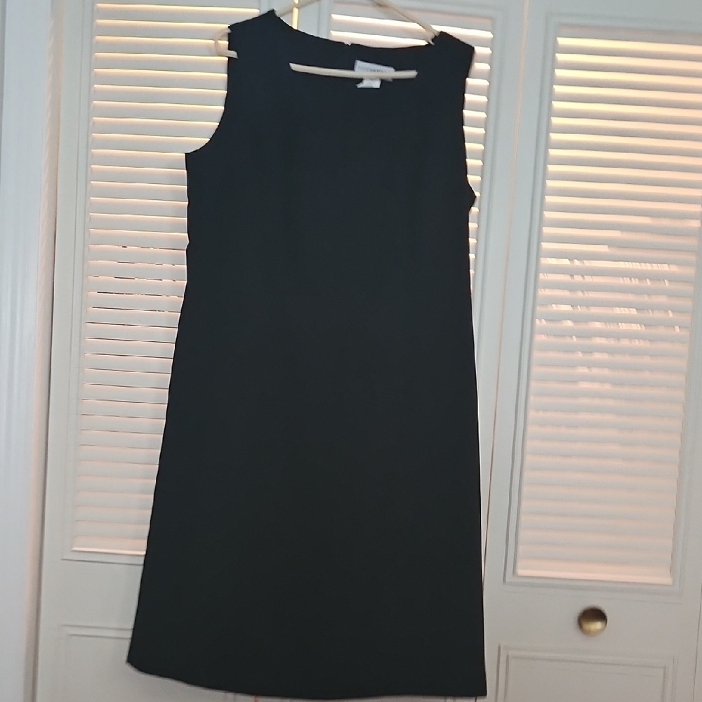Sag Harbor Black Sleeveless Sheath Dress Size 14